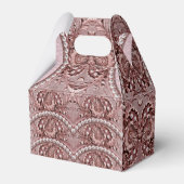 Pink Flower Favor Box Bedankdoosjes (Voorkant Zijde)