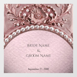 Pink Flower Floor Decal Vloersticker