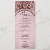 Pink Flower Floral Menu (Voorkant)