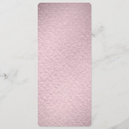 Pink Flower Floral Menu (Achterkant)