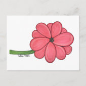 Pink Flower Full Briefkaart (Voorkant)