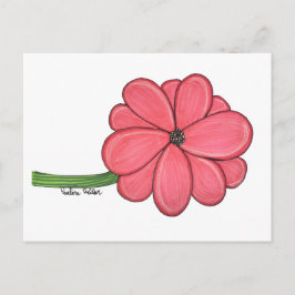 Pink Flower Full Briefkaart