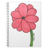 Pink Flower Full Notitieboek (Voorkant)