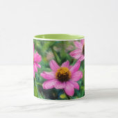 Pink Flower Garden Art Mok Cup (Midden)