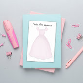 Pink Flower Girl Cute Personalized  Post-it® Notes