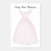Pink Flower Girl Cute Personalized  Post-it® Notes (Voorkant)