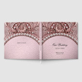 Pink Flower Guest Book Gastenboek (Volledig)
