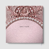 Pink Flower Guest Book Gastenboek (Achterkant)