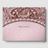 Pink Flower Guest Book Gastenboek (Achterkant)