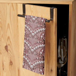 Pink Flower Kitchen Towel Theedoek