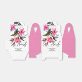 Pink Flower lover's verjaardag Bedankdoosjes (Uitgevouwen)