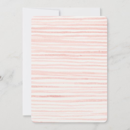 Pink Flower Market Boerderij Baby shower Uitnodigi Kaart (Achterkant)