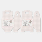 Pink Flower Market Fresh Floral Baby shower Bedankdoosjes (Ongevouwen)