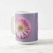 Pink Flower Meditation Classic White Mug Koffiemok (Voorkant links)