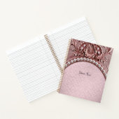 Pink Flower Notebook Notitieboek (Binnen)