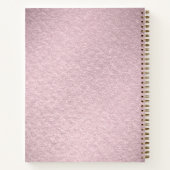 Pink Flower Notebook Notitieboek (Achterkant)