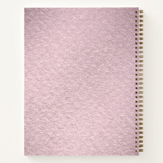 Pink Flower Notebook Notitieboek (Achterkant)