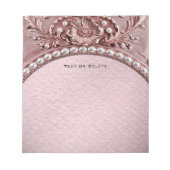 Pink Flower Notepad Notitieblok (Voorkant)