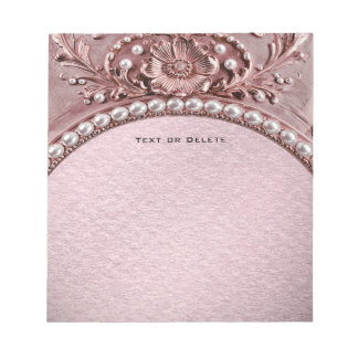 Pink Flower Notepad Notitieblok