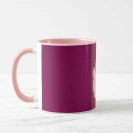 pink flower paint mug mok