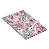 Pink Flower Pattern | Notebook Journal Notitieboek (Rechterzijde)