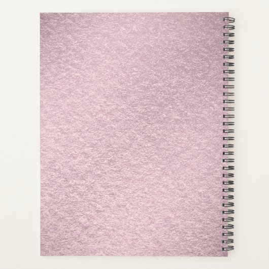 Pink Flower Planner (Achterkant)