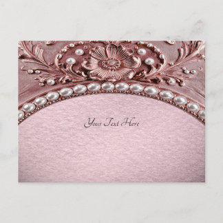 Pink Flower Postcard Briefkaart