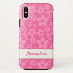 Pink Flower Power Hoesje-Mate iPhone Case