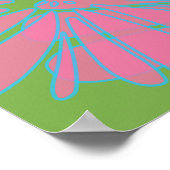 Pink Flower Power Resist Poster (Hoek)