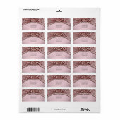 Pink Flower Return Address Label (Full Sheet)