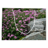 Pink Flower Rock Garden Groot Cadeauzakje (Achterkant)