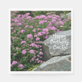 Pink Flower Rock Garden Servet