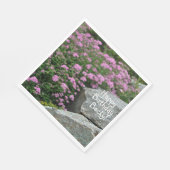 Pink Flower Rock Garden Servet (Hoek)