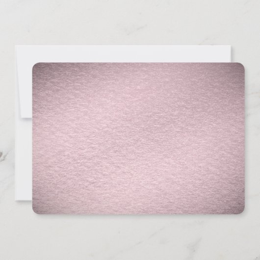 Pink Flower Save The Date (Achterkant)