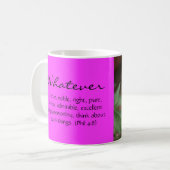 Pink Flower Scripture Koffiemok (Voorkant links)