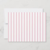 Pink flower & Stripes a Note From Flat Note Card Kaart (Achterkant)
