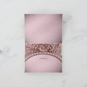 Pink Flower Thank You Card Bedankkaart (Binnen)