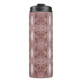 Pink Flower Thermal Tumbler Thermosbeker (Voorkant)