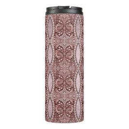 Pink Flower Thermal Tumbler Thermosbeker