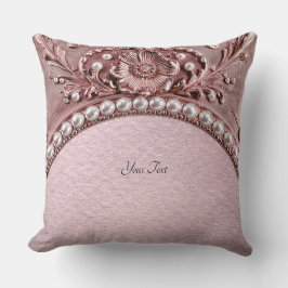 Pink Flower Throw Pillow Kussen