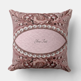 Pink Flower Throw Pillow Kussen