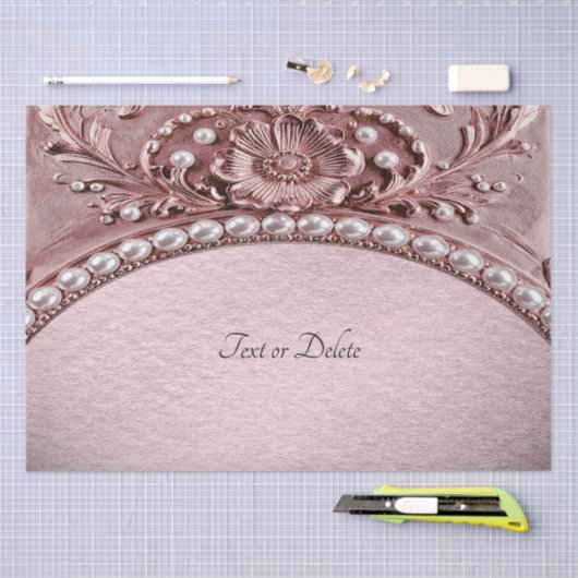 Pink Flower Tissue Paper Tissuepapier (Craft)