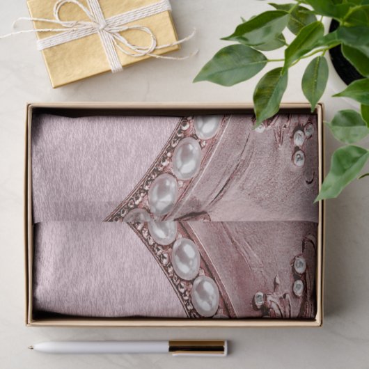 Pink Flower Tissue Paper Tissuepapier (Geschenk)