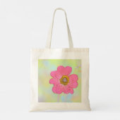 Pink Flower Tote Bag (Achterkant)