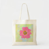 Pink Flower Tote Bag (Voorkant)
