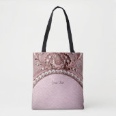 Pink Flower Tote Bag (Voorkant)
