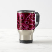 Pink Flower Travel Mug  Reisbeker (Voorkant rechts)