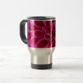 Pink Flower Travel Mug  Reisbeker (Voorkant links)