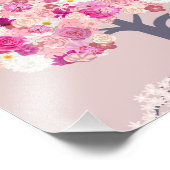 Pink flower tree poster (Hoek)