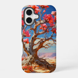 Pink Flower Tree telefoonhoesje iPhone 16 Hoesje